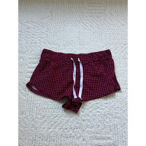 calvin klein red with white polka dot pajama bottoms